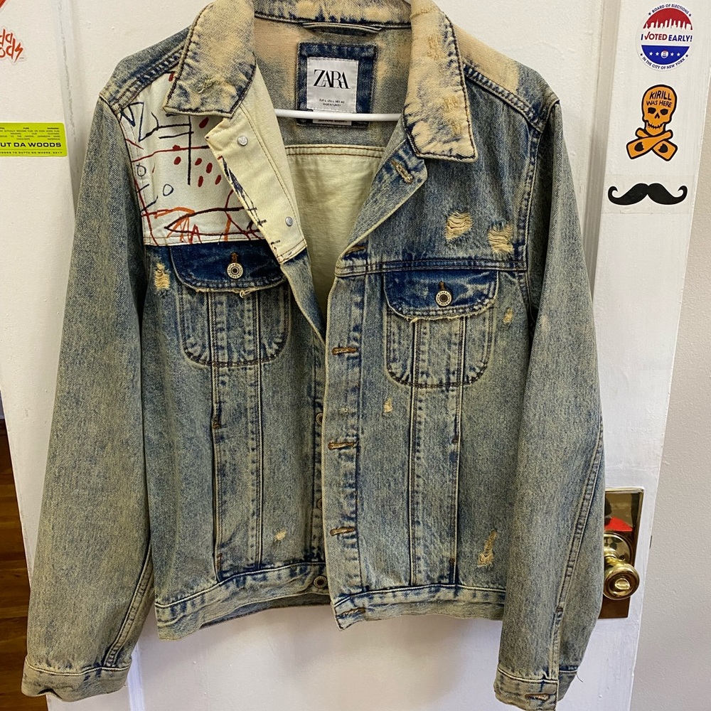 Zara Basquiat denim jacket